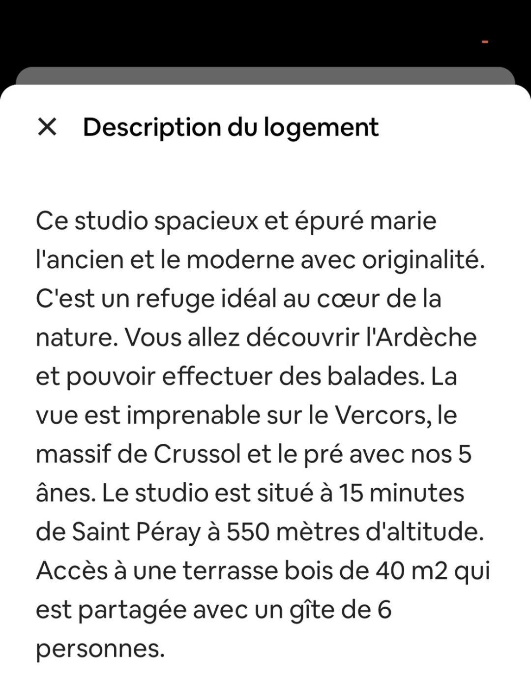 Studio Les Cadichons De La Grange Saint-Péray Exteriör bild